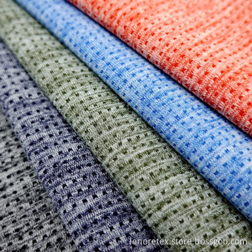 Nylon Polyester Spandex Knitted Eyelet Mesh Fabric
